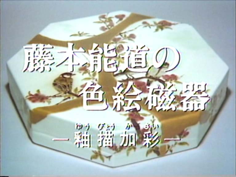 藤本能道の色絵磁器 釉描加彩